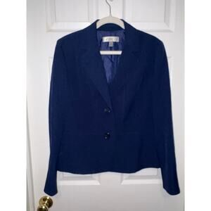 Kasper women’s navy size 12  blue 2 button blazer